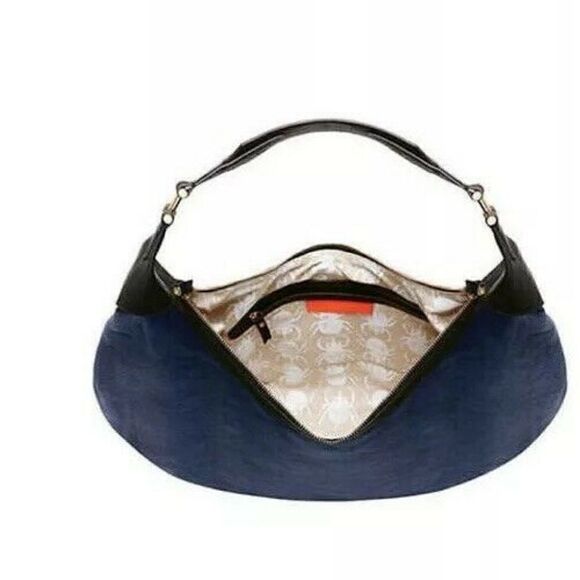 India Hicks - Isabella Hobo Bag - Blue - New - Picture 1 of 8